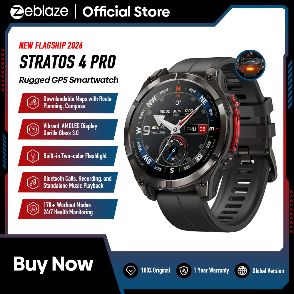 Table Tennis World - Новые умные часы Zeblaze Stratos 4