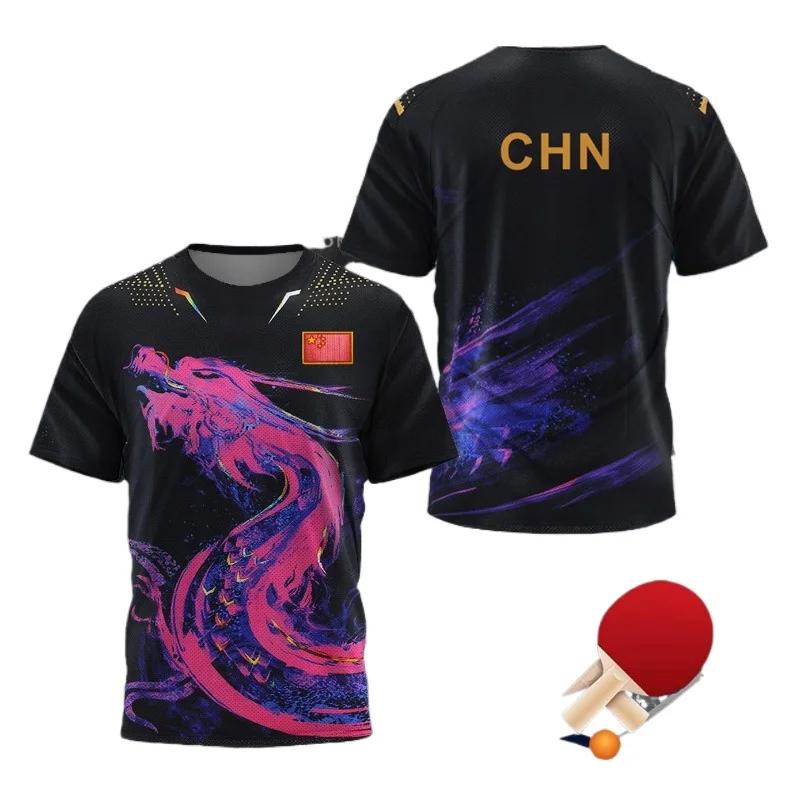 Table Tennis Xu Xin - Футболка с графическим принтом «Китайский дракон»